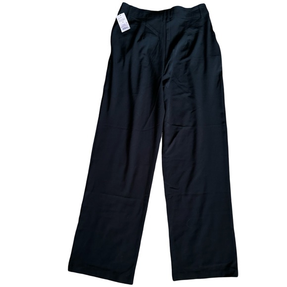 Wide Leg Black Trousers - Sz 10 - Picture 10 of 15